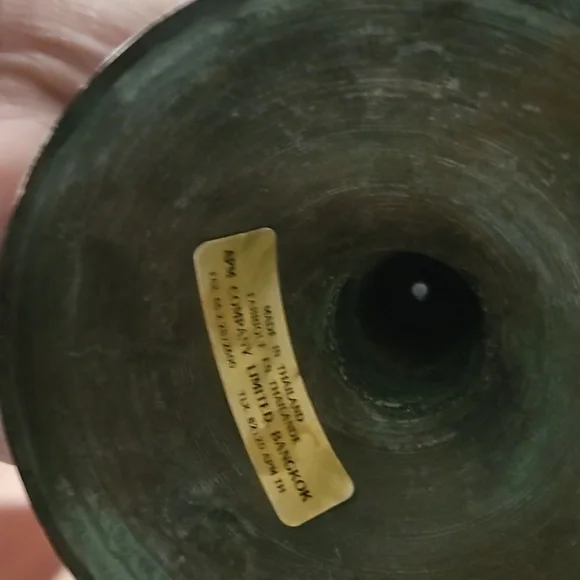 Pair Of Vintage Thailand Candlestick Holders - Picture 3 of 3